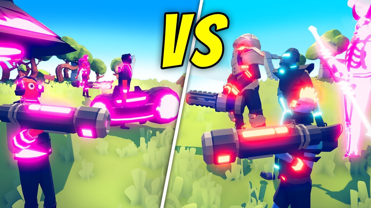 NEON FACTION BATTLE ROYALE! - Totally Accurate Battle Simulator TABS
