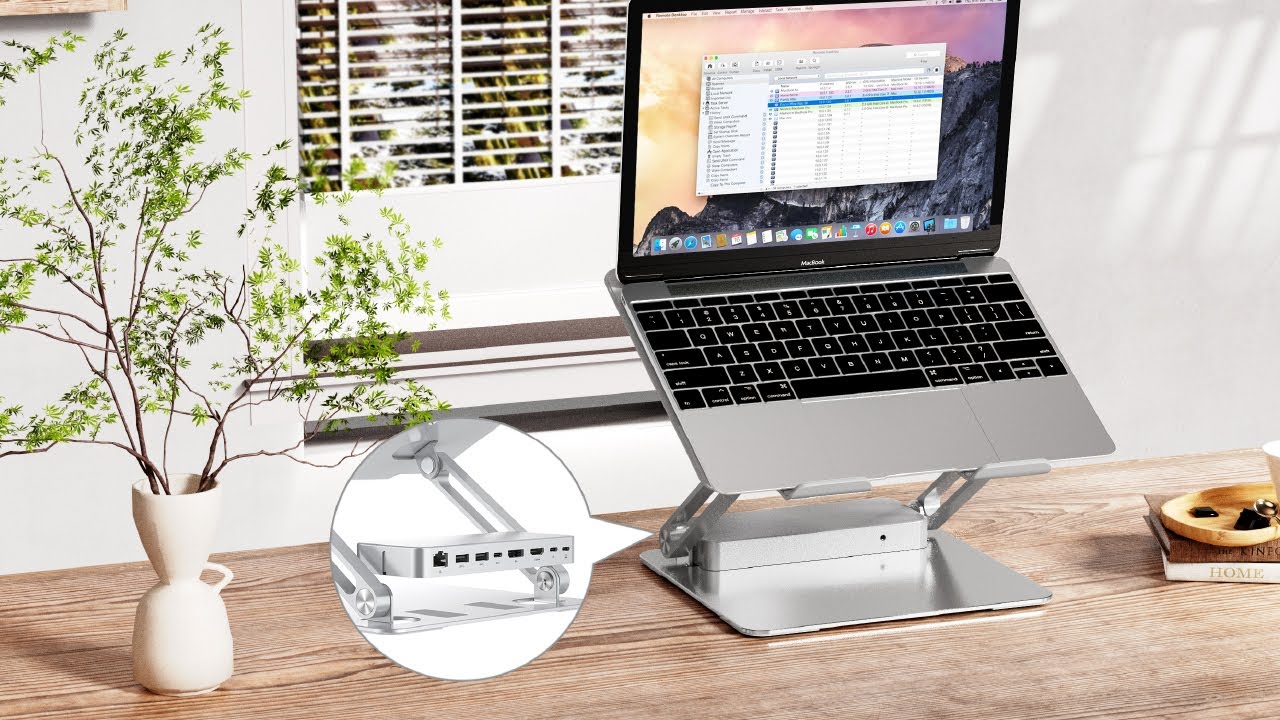 Fullink 1119 Aluminium Alloy Stand With 8-in-1 Docking Station