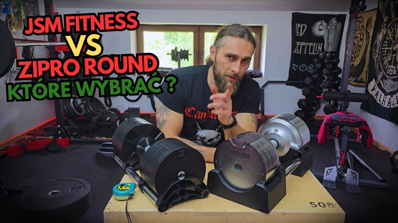 JSM Fitness vs ZIPRO Round – które hantle regulowane warto kupić? 🔥 Porównanie!