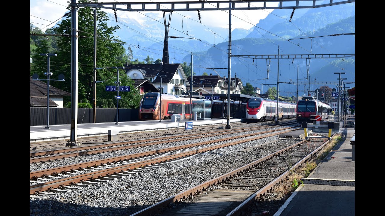Bahnhof Brunnen 2022, Zulaufstrecke zum Gotthard, Teil 1