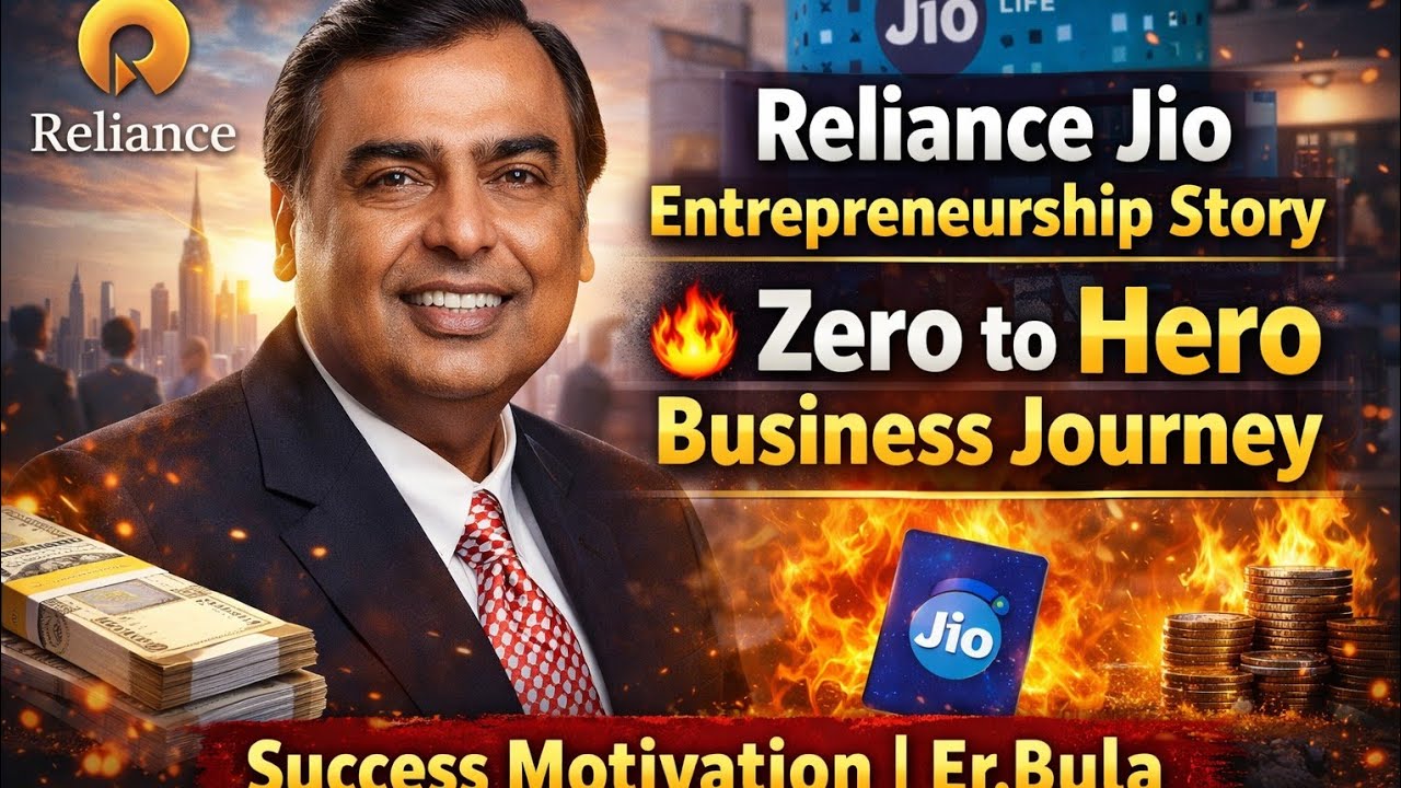 Reliance jio Entrepreneurship Story 🔥 Zero to Hero Business Journey | Success Motivation | Er.Bula 