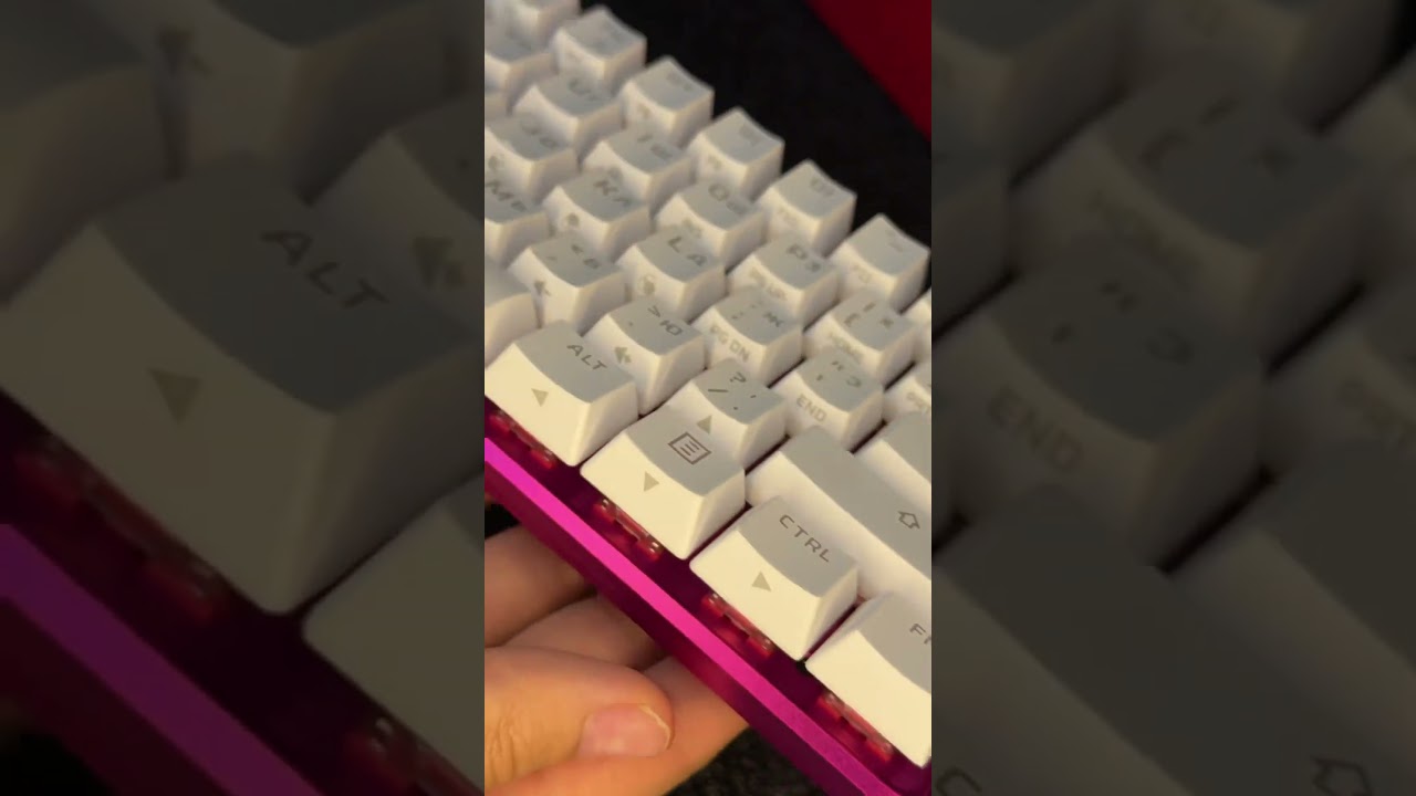 HyperX Alloy Origins 60, Pink, HX Red, RU Layout  -Клавиатура, Игровая, Механическая, Проводная
