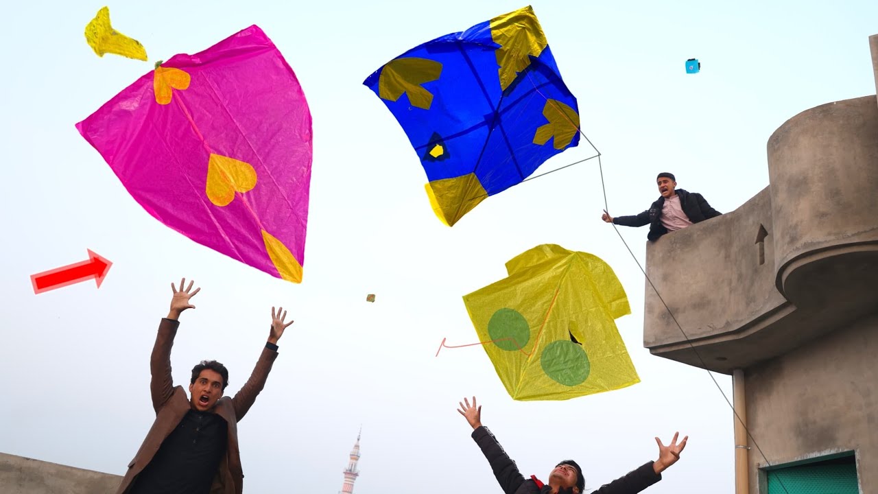 5 Kite Catch Abubaker Double Tape Vs Make New Pakistani Kite 2025
