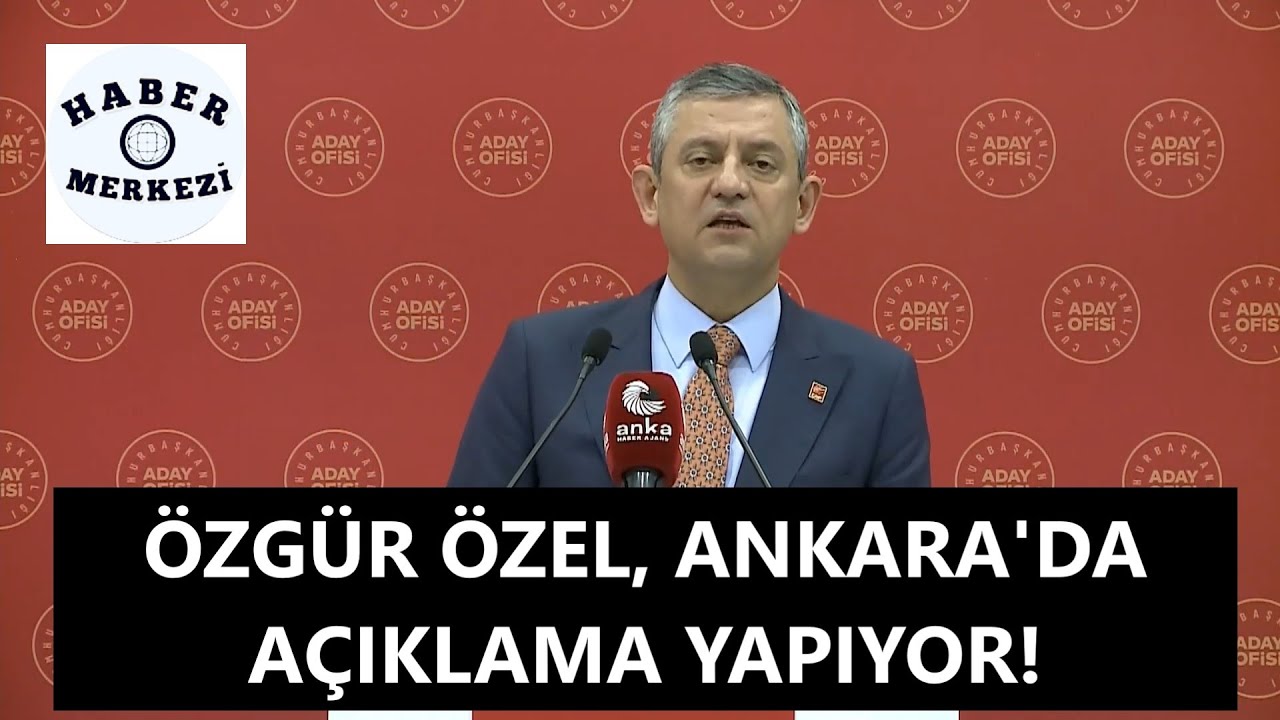 Özgür Özel, Cumhurbaşkanlığı Aday Ofisi Yürütme Kurulu Toplantısı sonrası açıklama yapıyor!