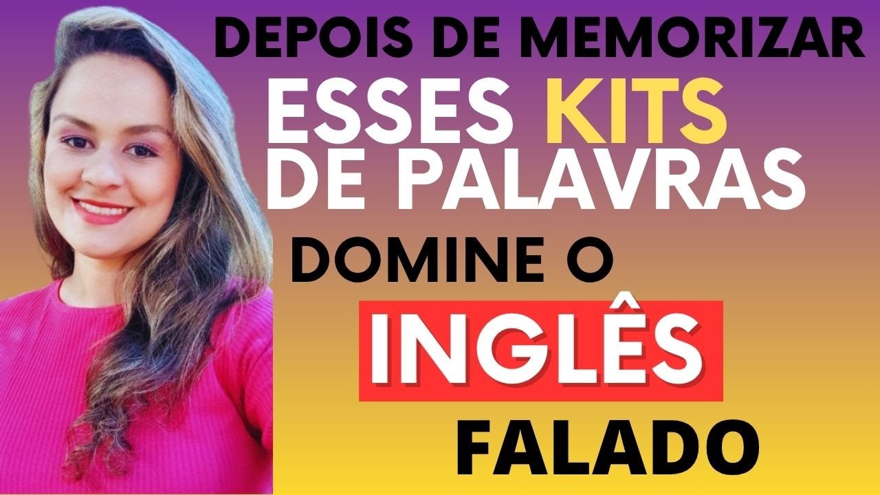 🗽 Memorize esses kits de palavras e poderá falar inglês | Aula de inglês