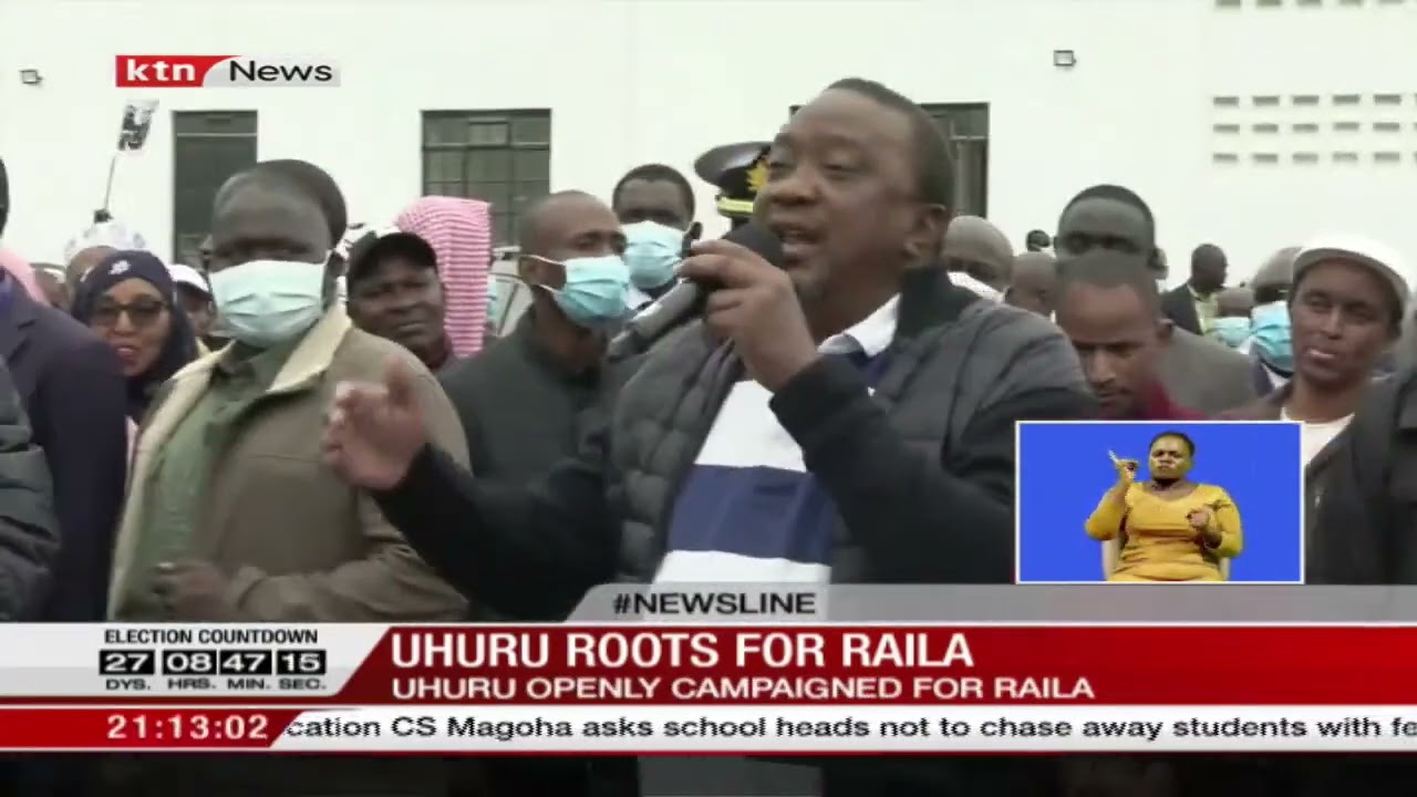 President Uhuru Kenyatta openly campaigns for Raila Odinga
