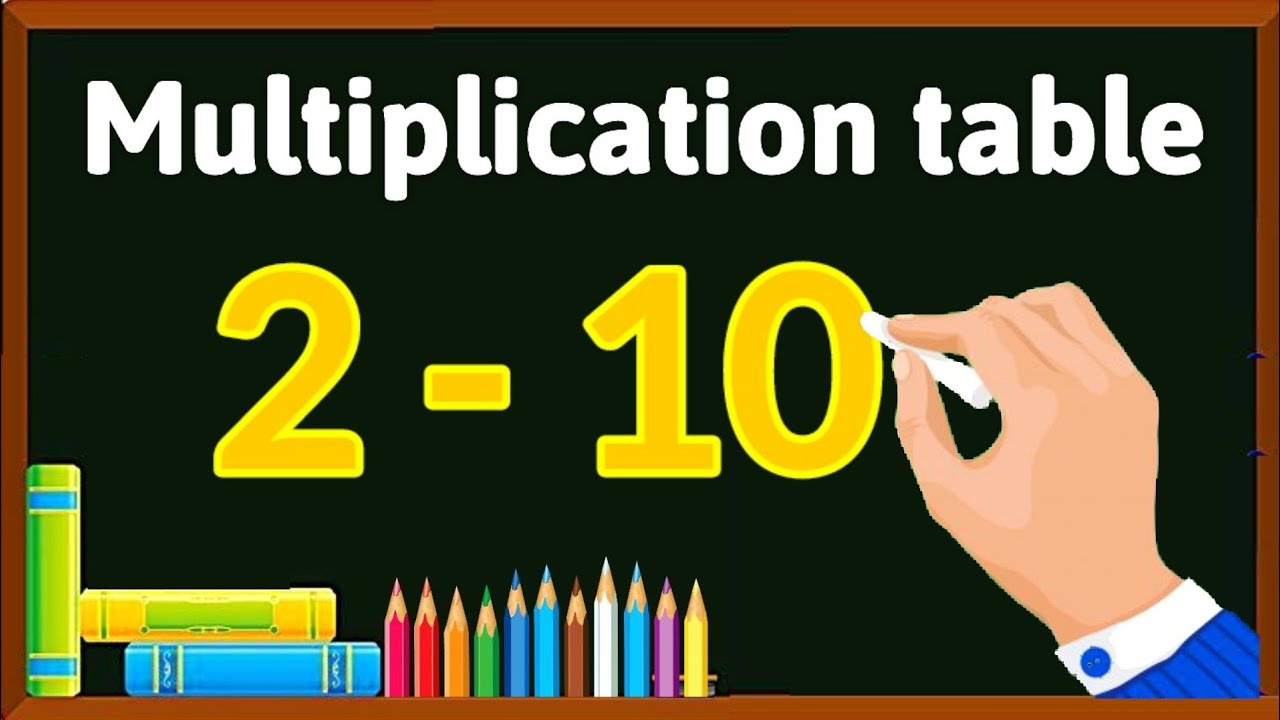 Table of 2 to 10 | learn table 2 to 10 | Multiplication tables 2-10 | Multiplication table for kids