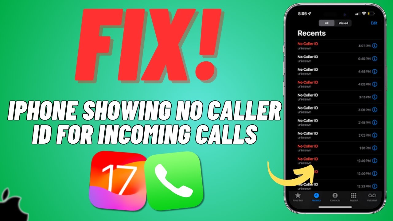 Как исправить ошибку «iPhone не отображает идентификатор вызывающего абонента для входящих вызово...