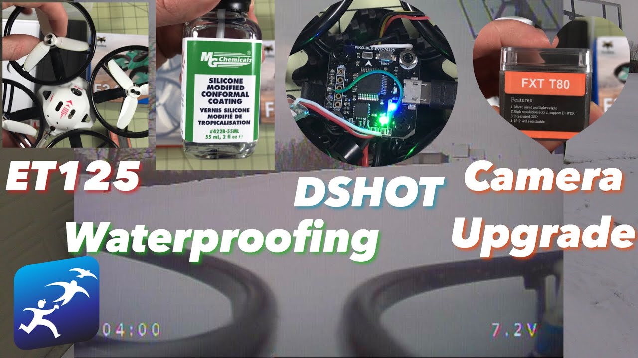 Waterproof a drone, ET125 DSHOT, FXT T80 Camera Review, FPV Gloves. There is a LOT going on here