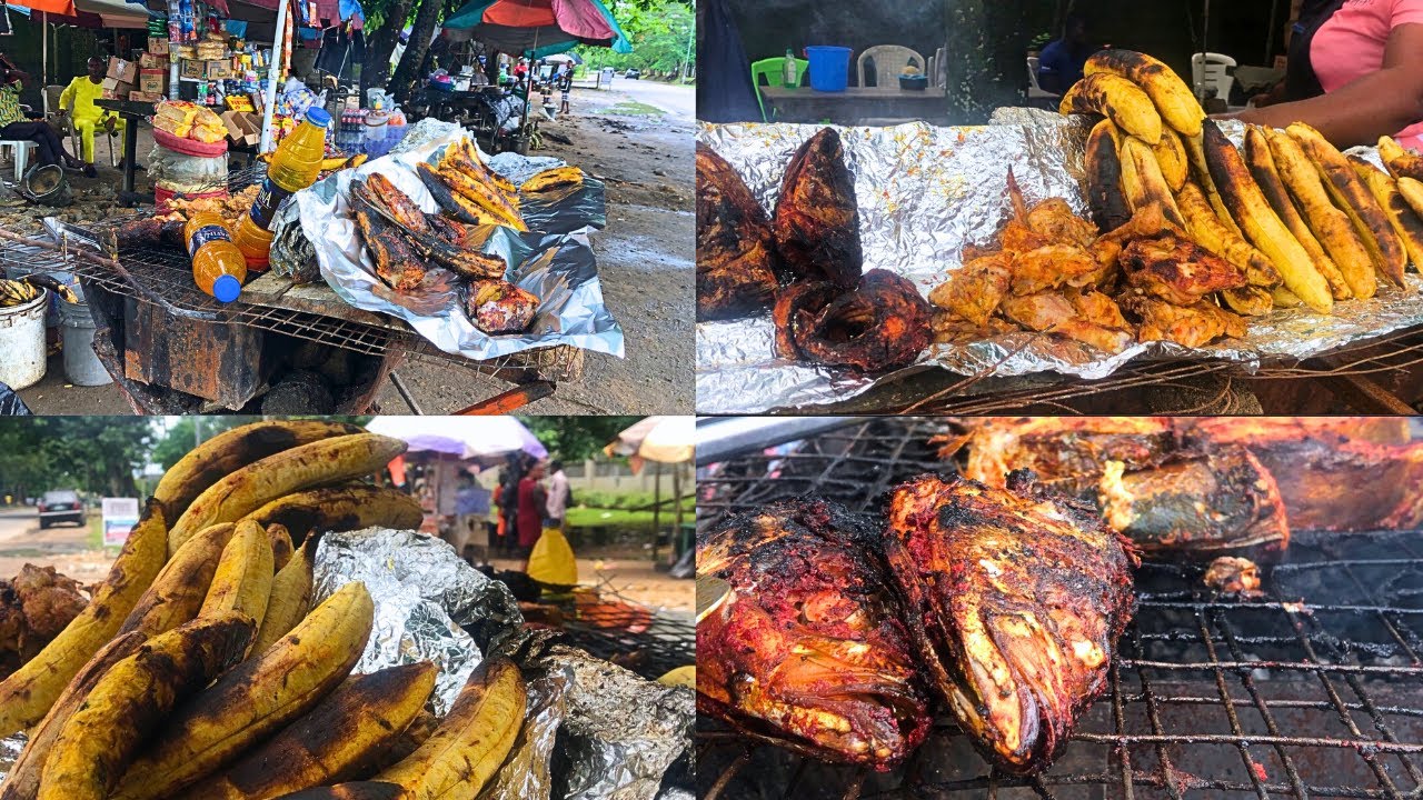 POPULAR BOLE AND FISH IN NIGERIA | NIGERIAN CUISINE | SELLING STREET FOOD | NIGERIAN FOOD RECIPE