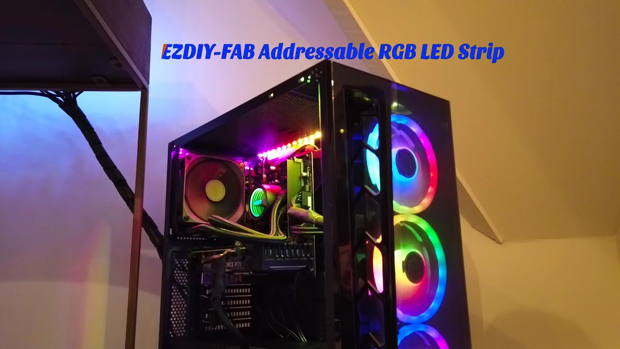 EZDIY-FAB Addressable RGB LED Strip Unboxing and Review