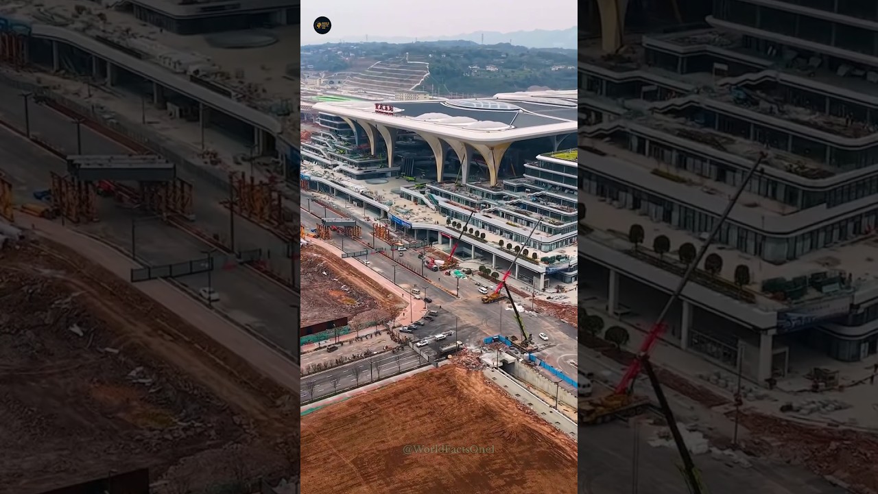 China Modern Railway Station 😱 | Changxing East Station 🚄🇨🇳 | #ChinaRailway #shorts
