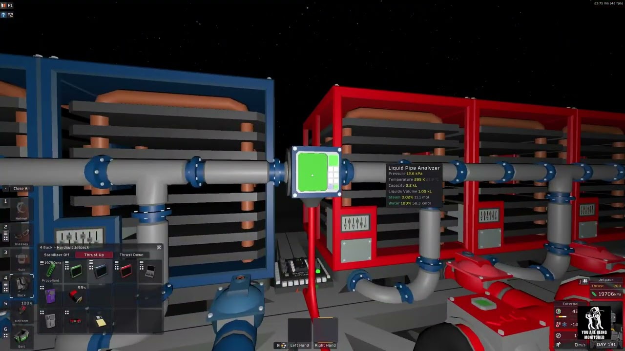 Stationeers - Waste gas cooling system