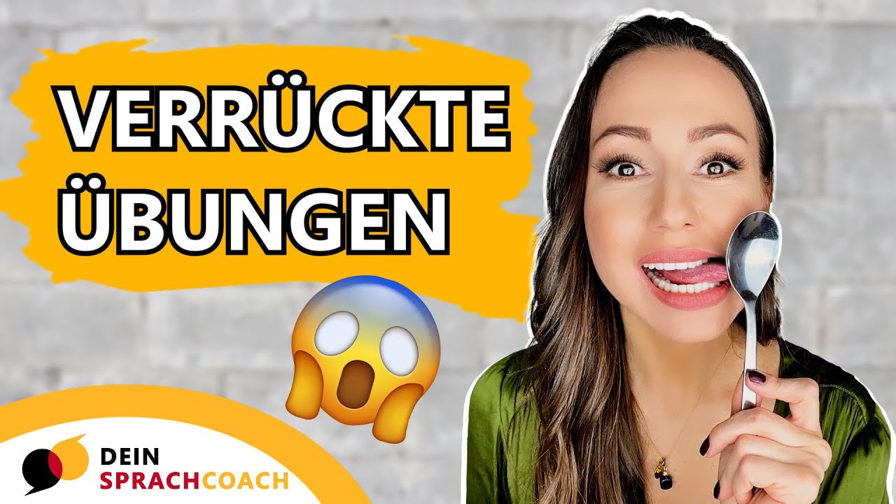 BESSERE AUSSPRACHE durch ARTIKULATIONSÜBUNGEN (Aussprache verbessern | Deutsch Aussprache Übungen)
