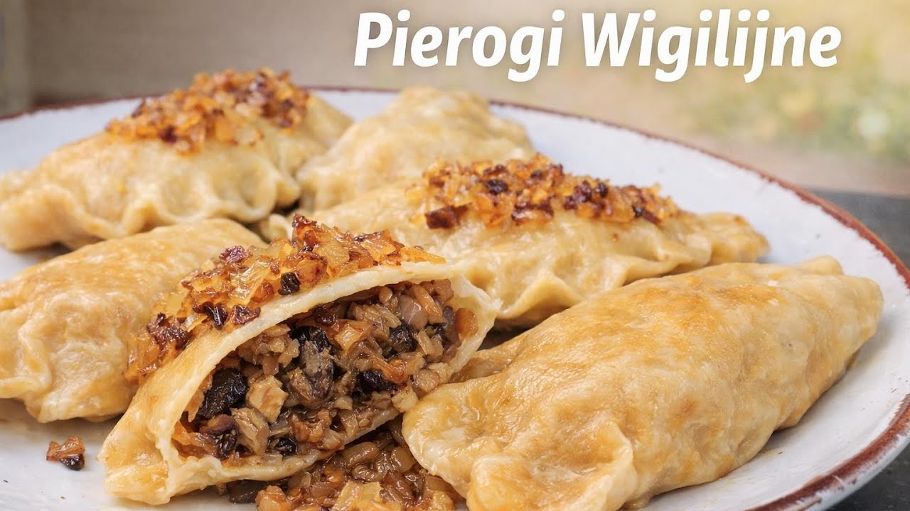 Pierogi wigilijne z kapustą i pieczarkami🥟🍄🎄 #pierogi #wigilia #kapustazgrzybami #grzyby #święta