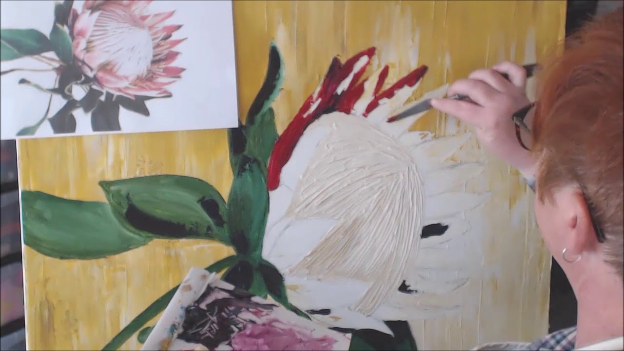Protea Painting   Week 4