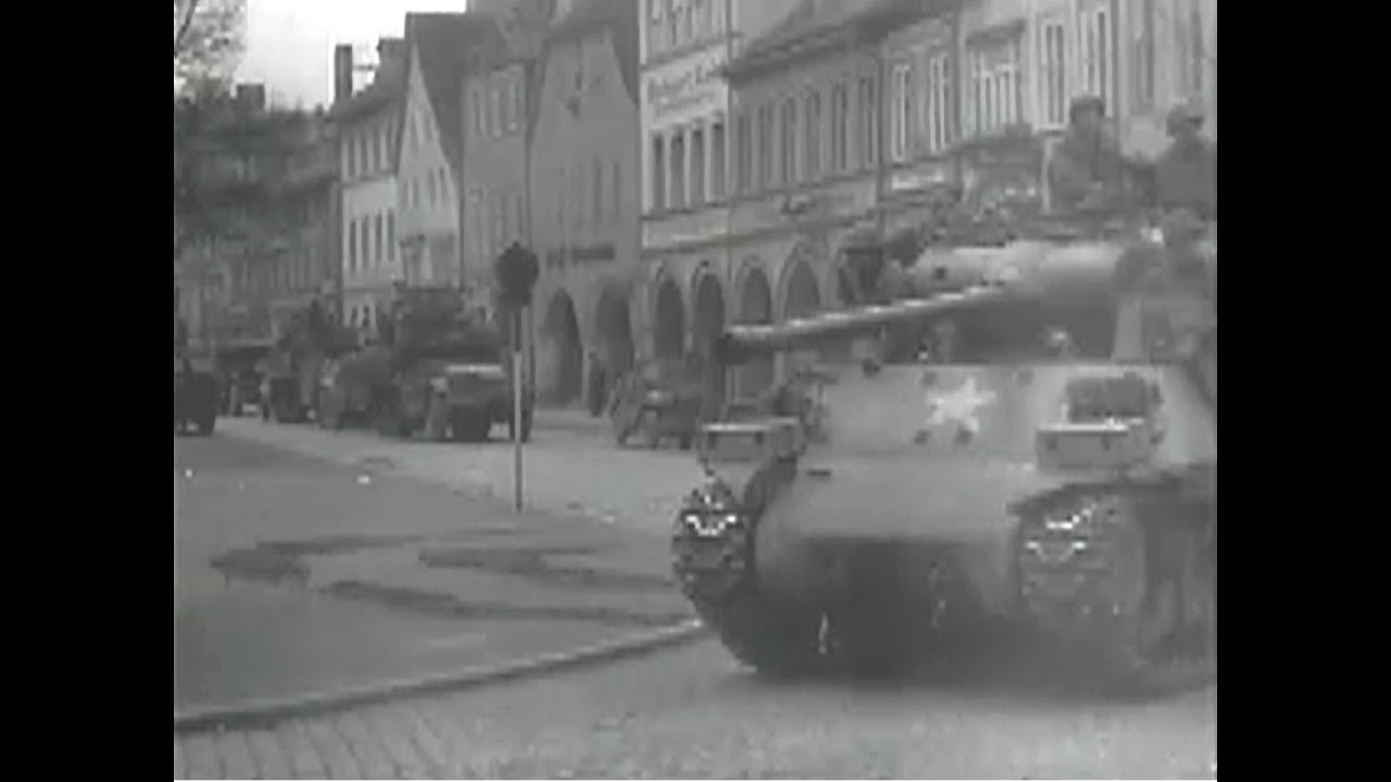 Saalfeld 1945 US Army duchquert Saalfeld
