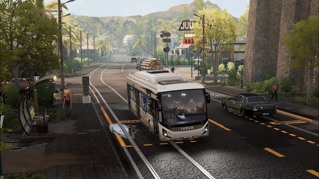 Ligne 11 du bhns qui est en direction de pier avec un iveco by heuliez n7