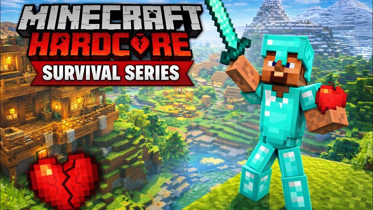 Starting My Minecraft Hardcore World 🌍 | Survival Series EP-1|‎⁨@GamerFleet