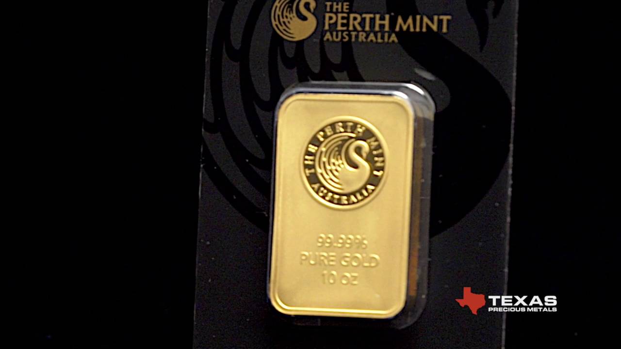 Perth Mint 10 oz Gold Bar - Texas Precious Metals