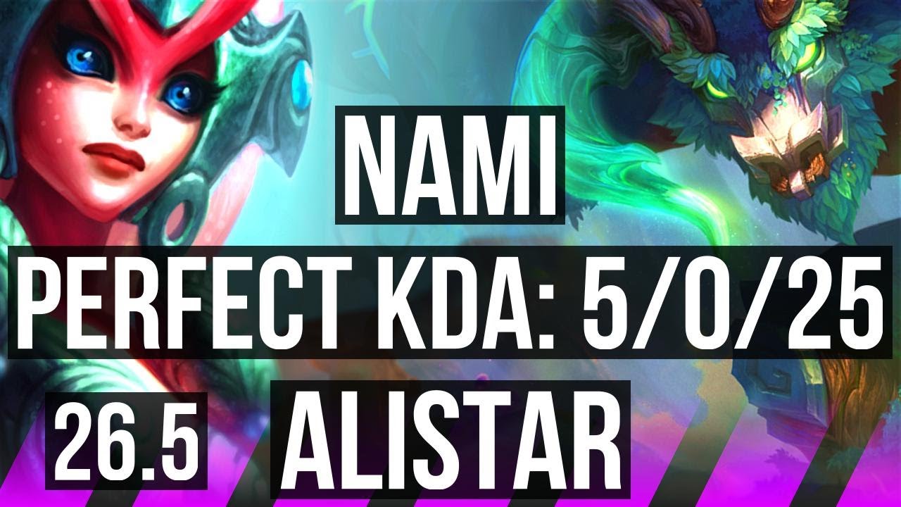 NAMI & Lux vs ALISTAR & Ashe (SUP) | Perfect KDA: 5/0/25 | EUW Master | 26.5