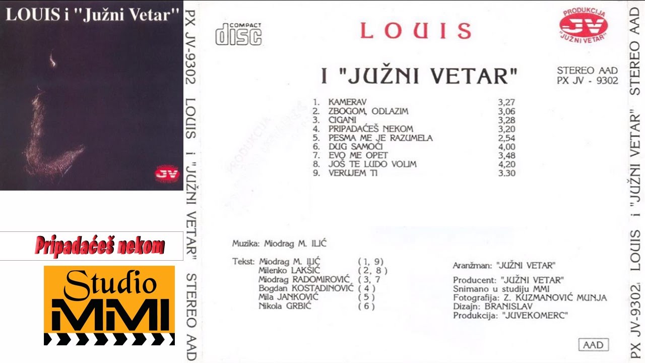 Louis i Juzni Vetar - Pripadaces nekom (Audio 1988)