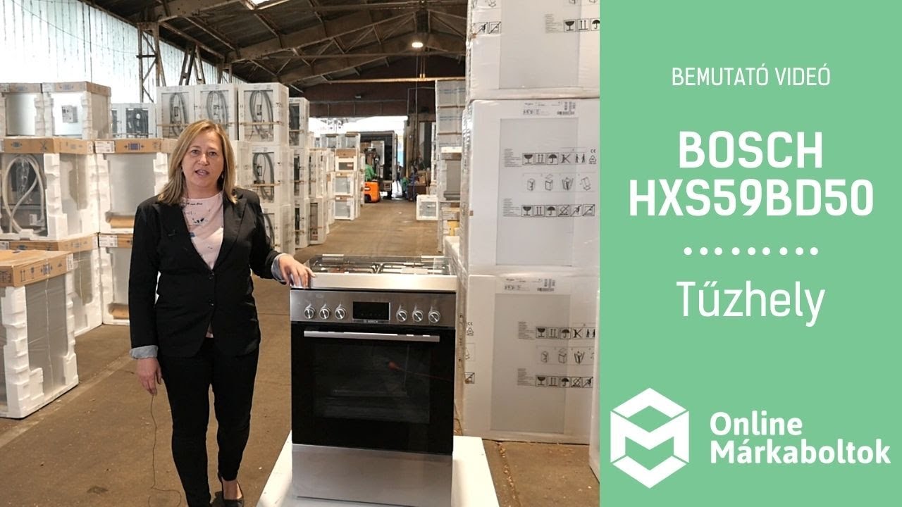 Bosch HXS59BD50 | Kombinált tűzhely bemutató videó