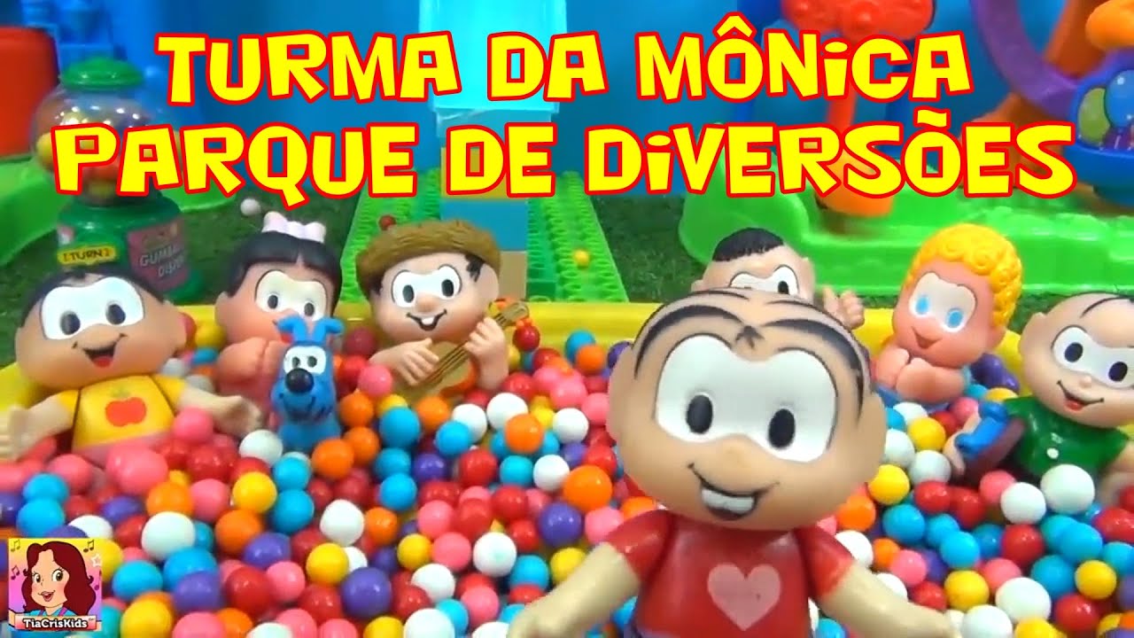 Turma da Mônica [PARQUE DE DIVERSÕES]  com 1 piscina [de bolinhas] turmadamonica #piscinadebolinhas
