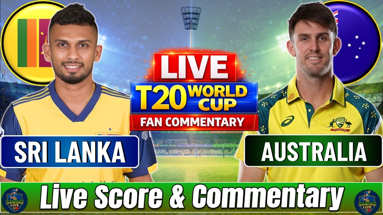 Australia vs Sri Lanka Watch along T20 World Cup Match Score & Commentary