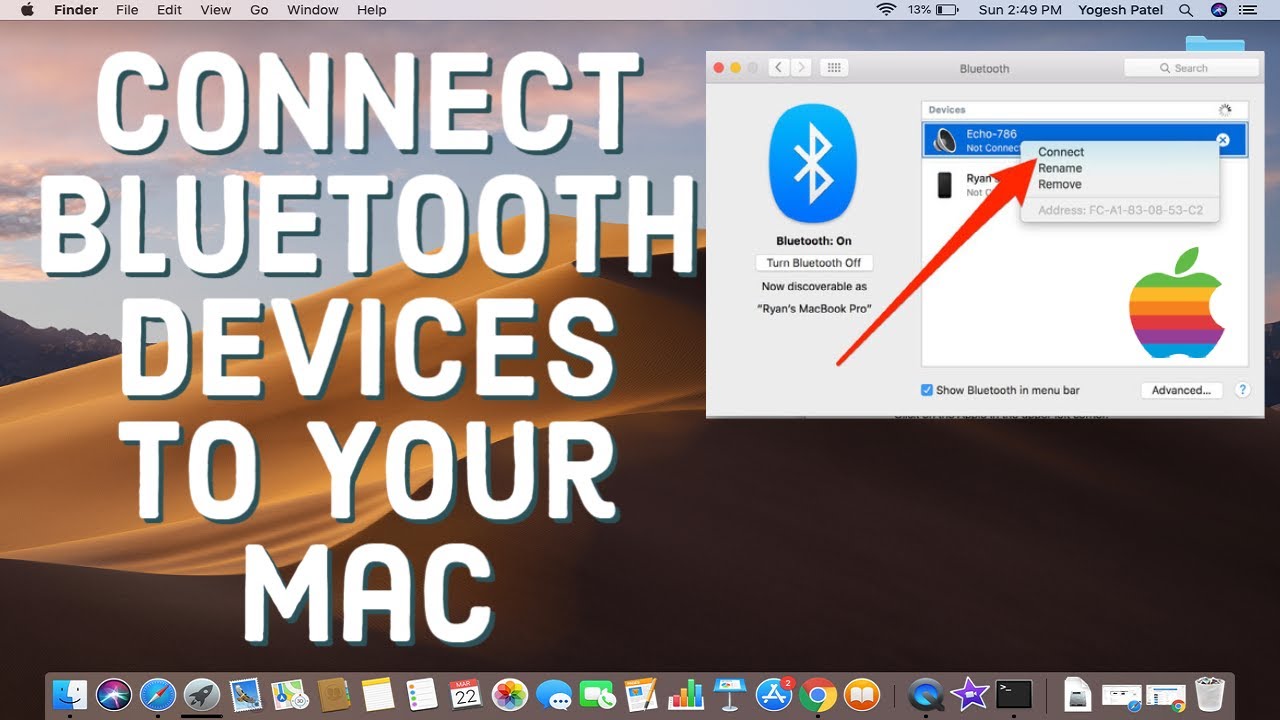 Jak podłączyć urządzenia Bluetooth do komputera Mac