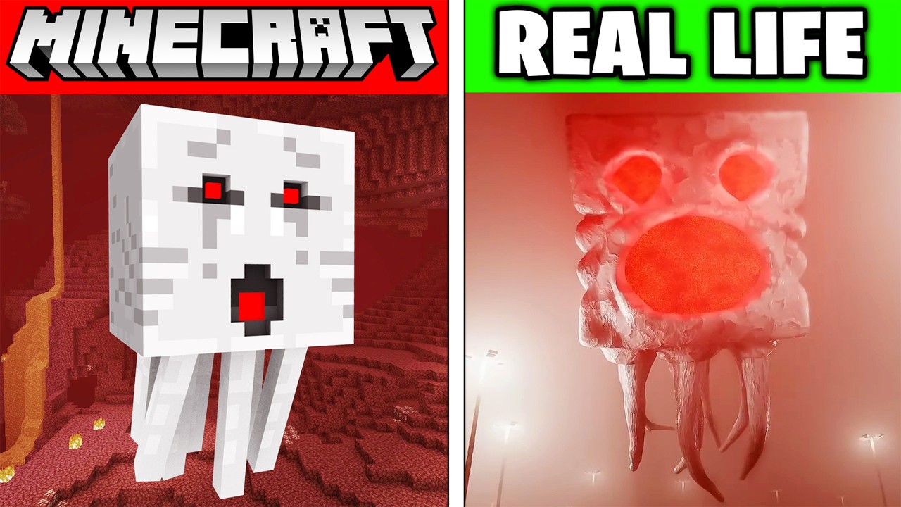 Мобы Minecraft в РЕАЛЬНОЙ ЖИЗНИ! (животные, предметы, блоки)