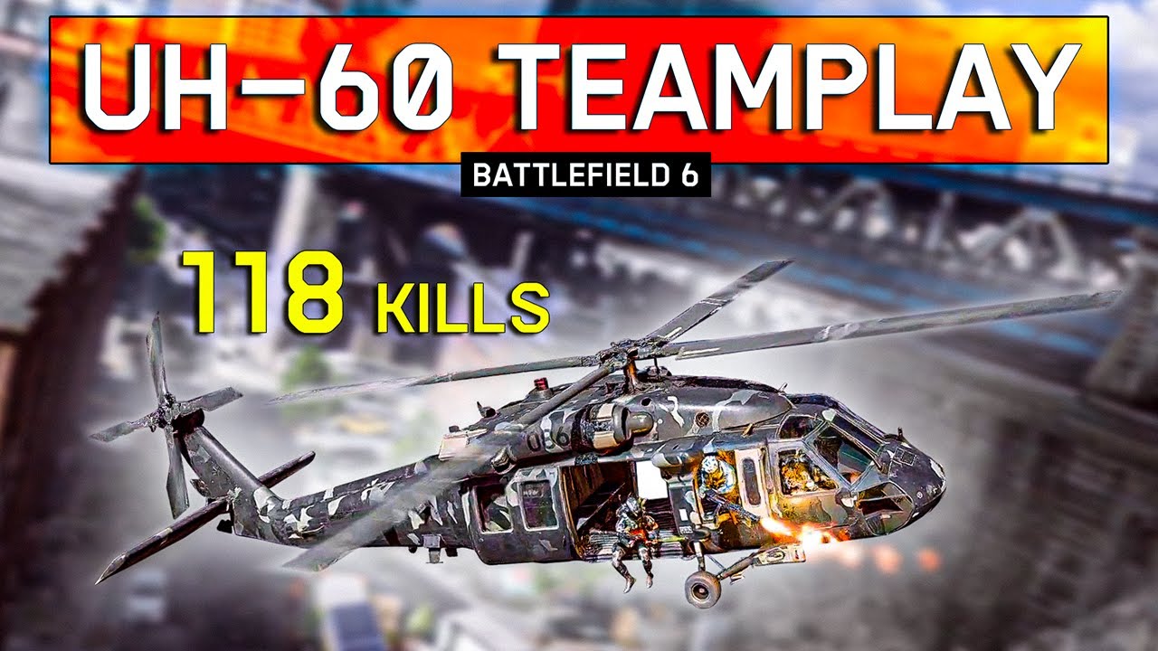 118 Kills UH-60 Black Hawk Gameplay | Pilot & Gunner POV | Battlefield 6