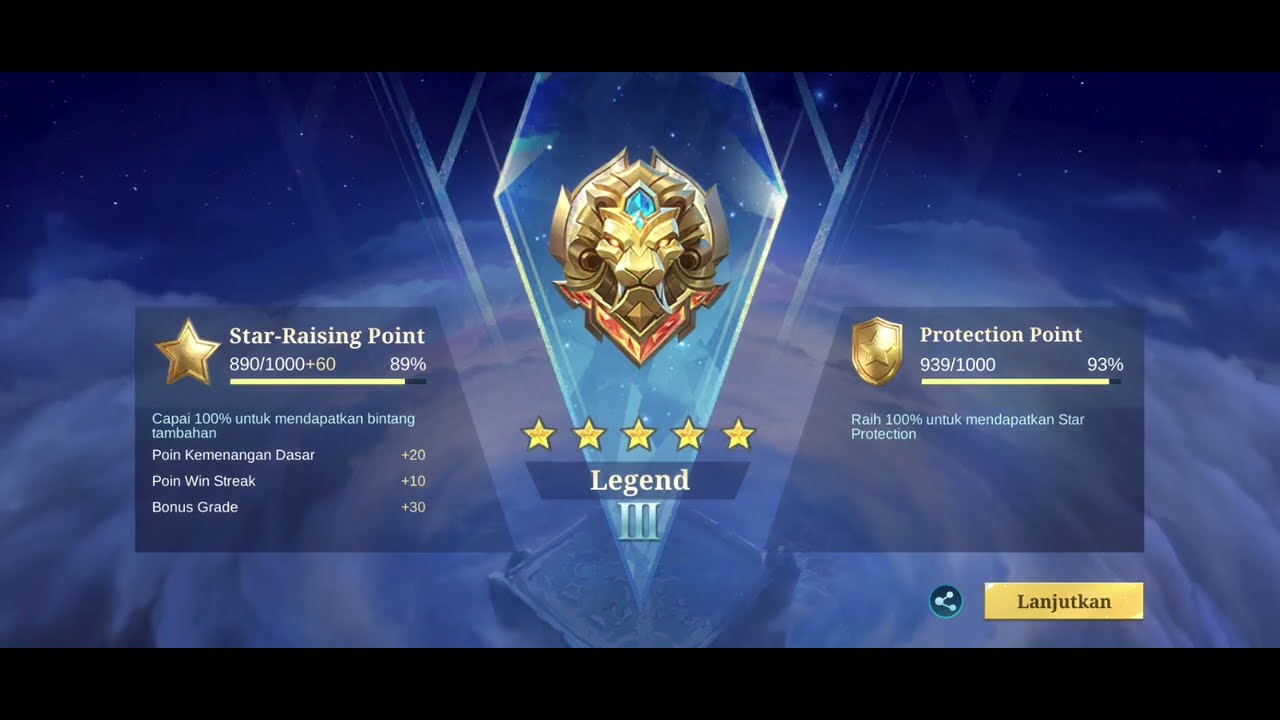 Mobile legends bang bang ~ Legends III ⭐⭐⭐⭐⭐ akhir seassion 