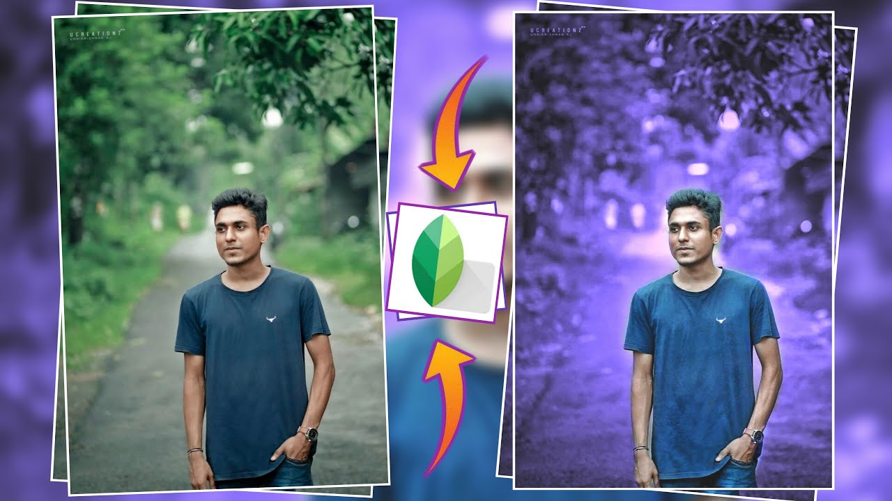 Snapseed moody Purple colour photo Editing||Snapseed photo Editing tutorial||Morsalin Editing