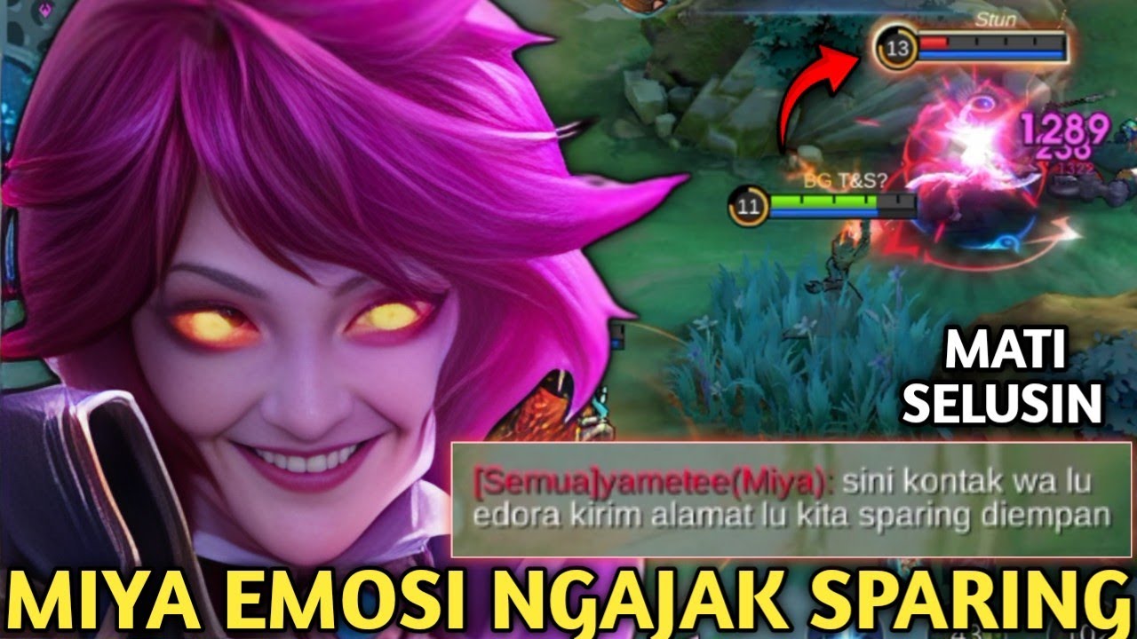 EUDORA BIKIN MIYA EMOSI KEPANASAN SAMPE MINTA KONTAK WA NGAJAK SPARING DI EMPANG GARA² MATI 12x!MLBB