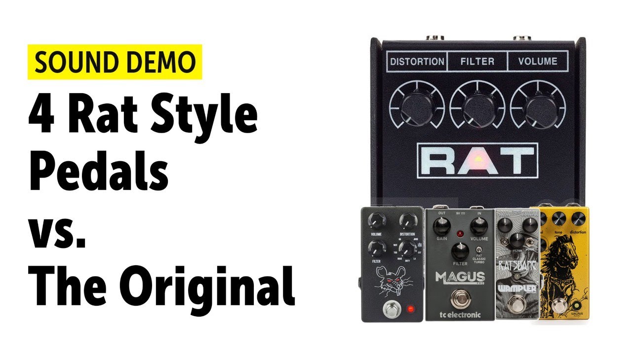 4 Of The Best Rat Style Pedals vs. The Original Rat  - Comparison (no talking)
