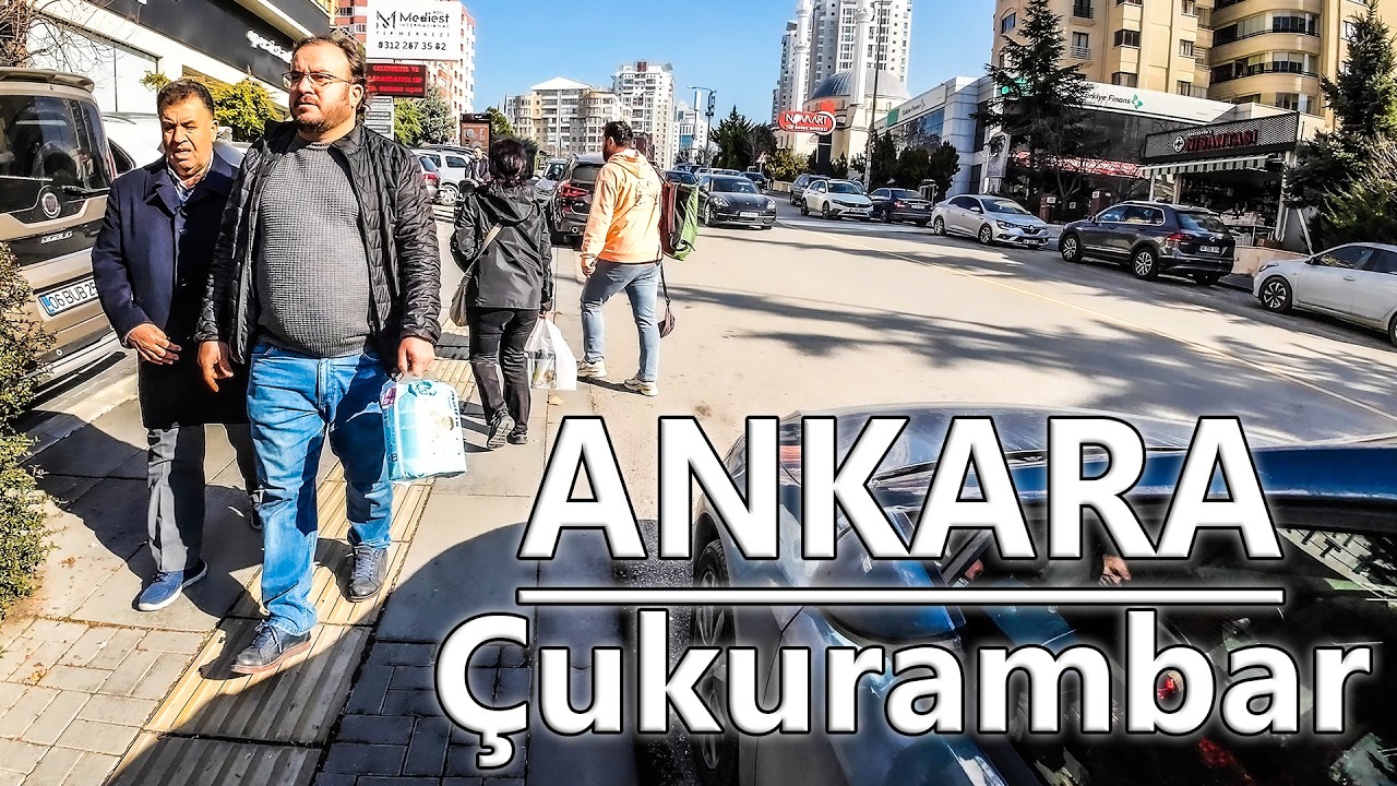 &Ccedil;ukurambar Y&uuml;r&uuml;y&uuml;ş Turu | 4K Walking Tour in Ankara's Luxury Neighborhood