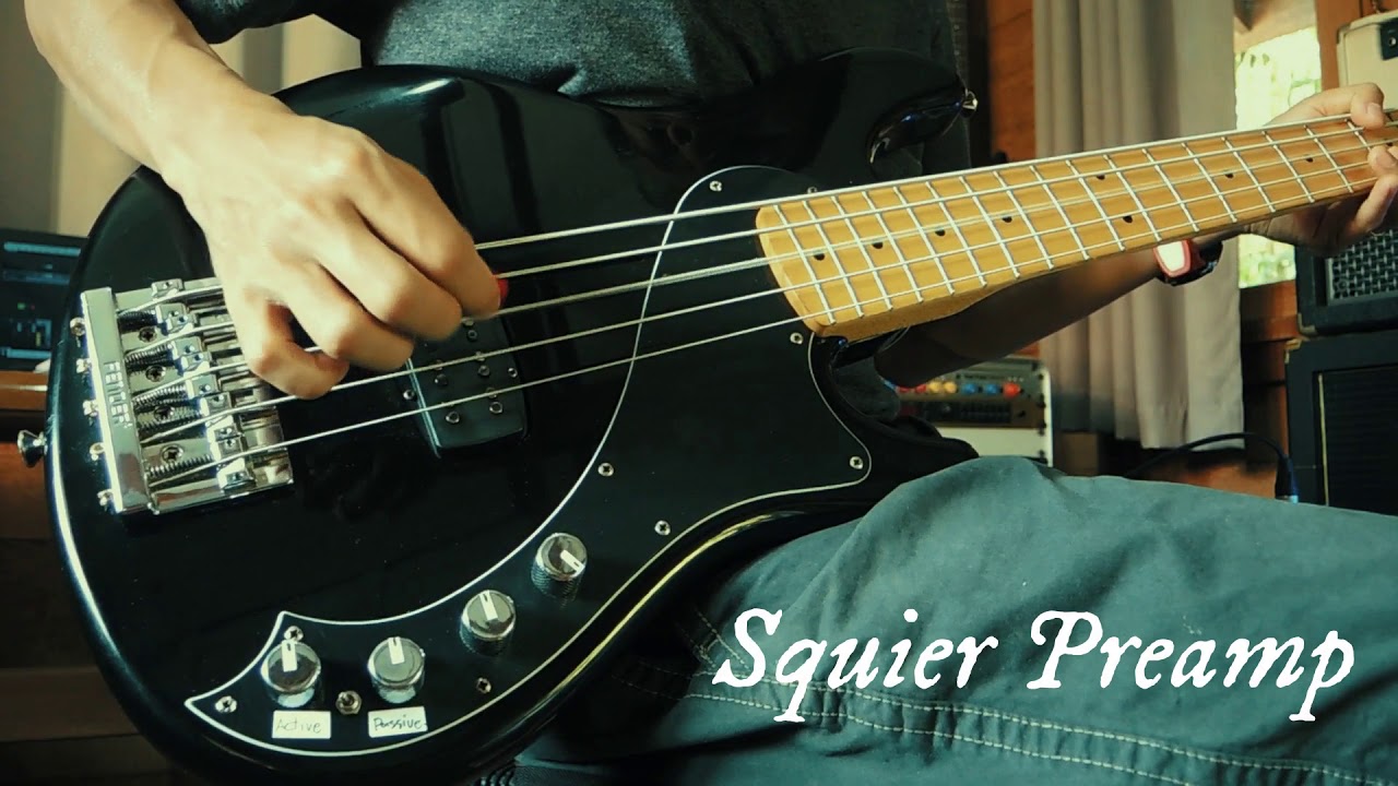 โมฯปรีแอมป์เบสเล่นดีกว่า เสียงมันไม่ค่อยถูกจริต Squier Dimension Bass preamp mods