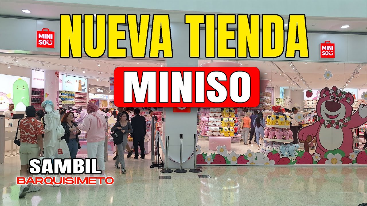 Ya ABRIO LA TIENDA MINISO en el Sambil Barquisimeto, Venezuela