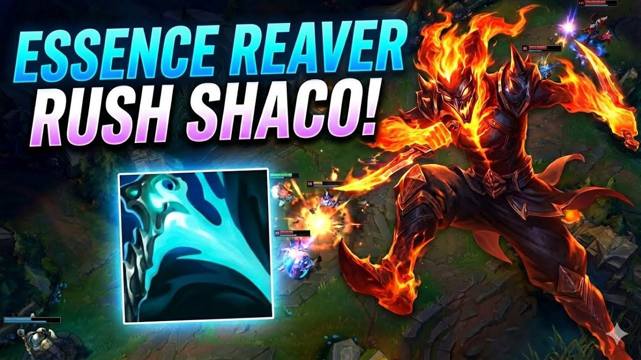 Essence Reaver Rush Shaco Carry - S16 Flex Ranked [League of Legends] Full Gameplay - Infernal Shaco