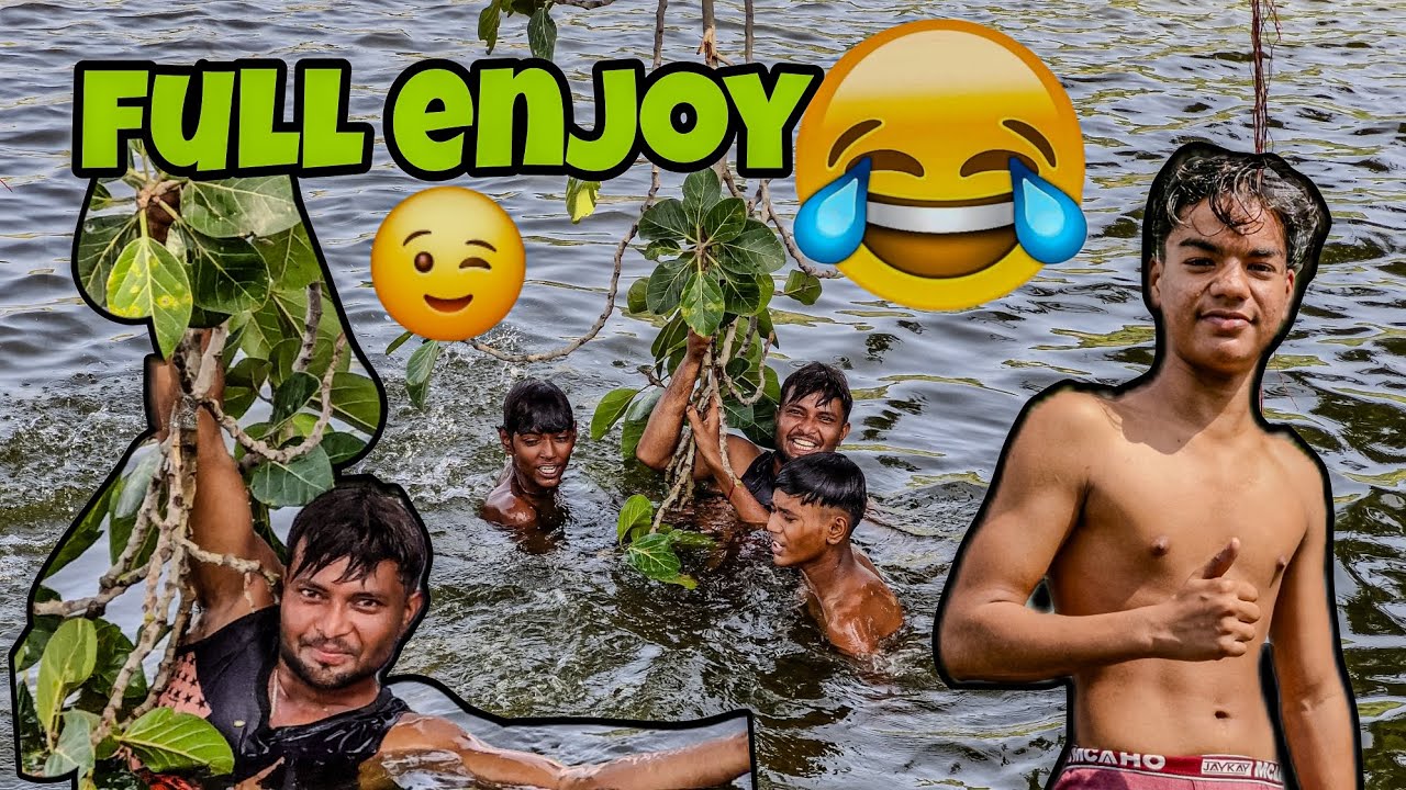 Gav ke talab me masti 😉