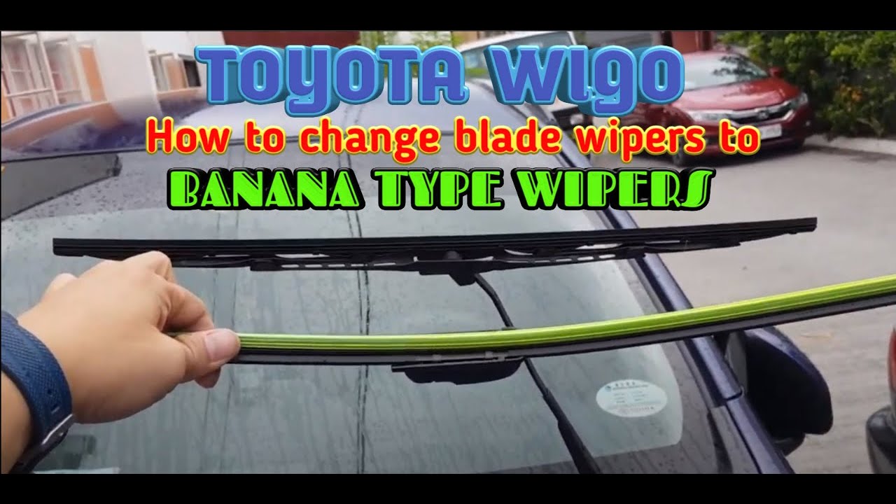 Toyota Wigo: How to change blade wipers to banana type wipers