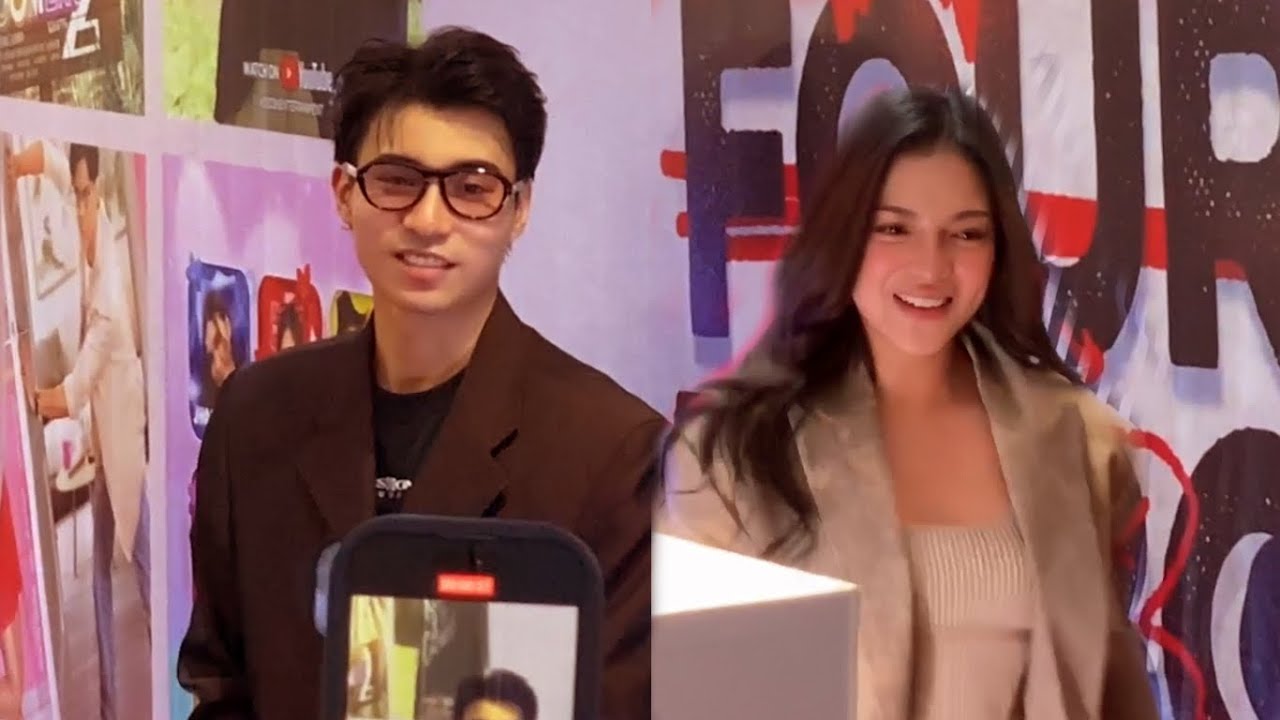 MIKA SALAMANCA SUPORTADO ANG DUO NA SI BRENT MANALO SA RED CARPET SCREENING THE FOUR BAD BOYS AND ME