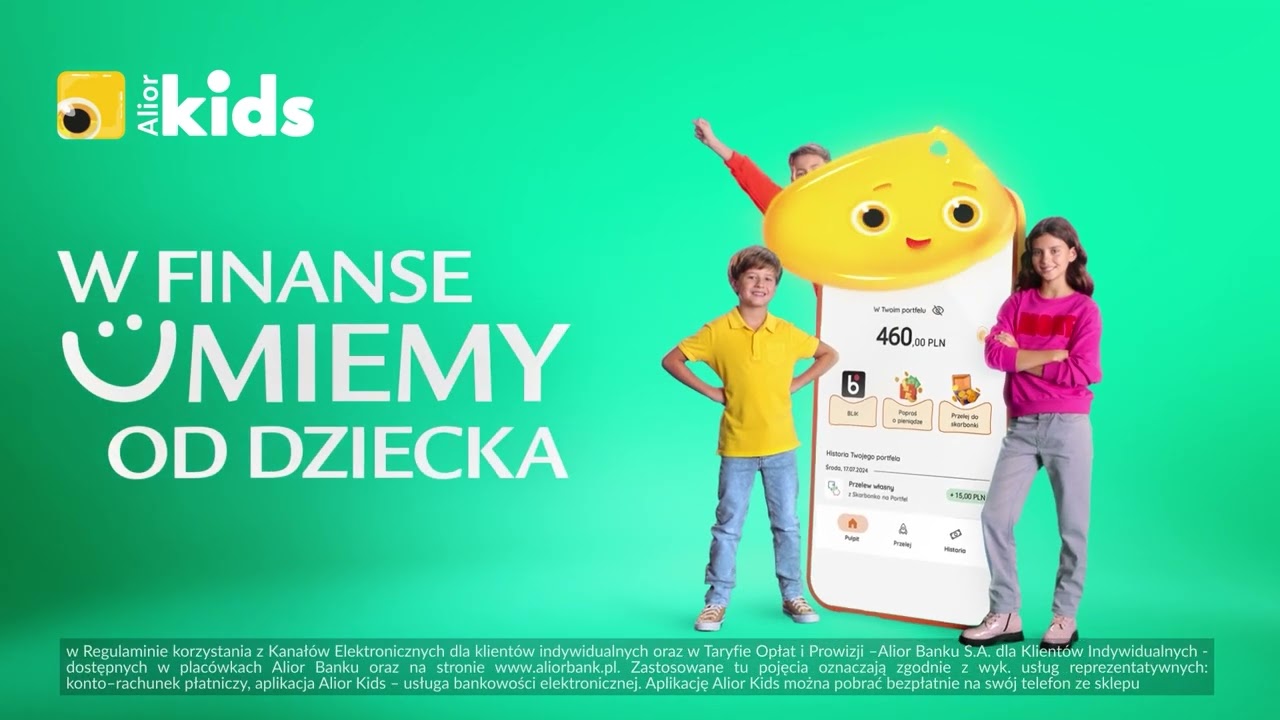 Alior Kids &bdquo;W finanse umiemy od dziecka&rdquo; (6 s)