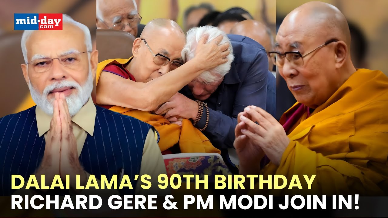WATCH: Dalai Lama Turns 90, Celebrates with Richard Gere; PM Modi’s Message Goes Viral