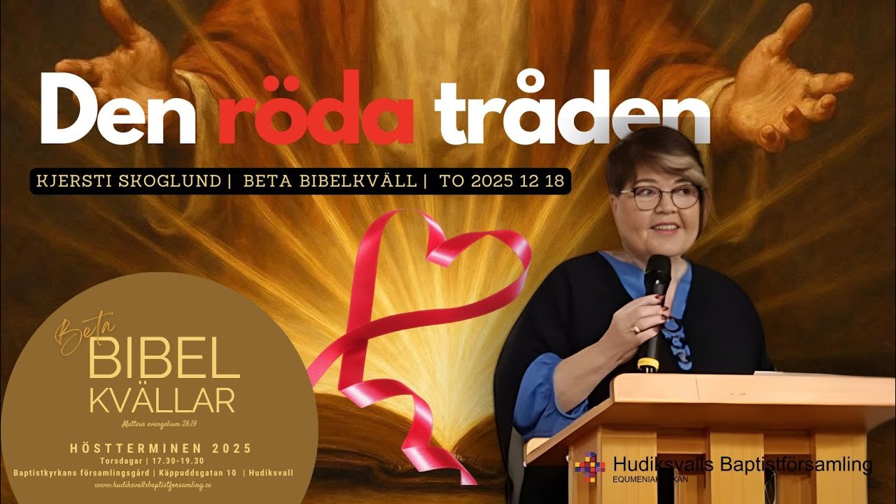 Den röda tråden | Kjersti | BETA BIBELKVÄLL to 18 dec 2025 kl 18