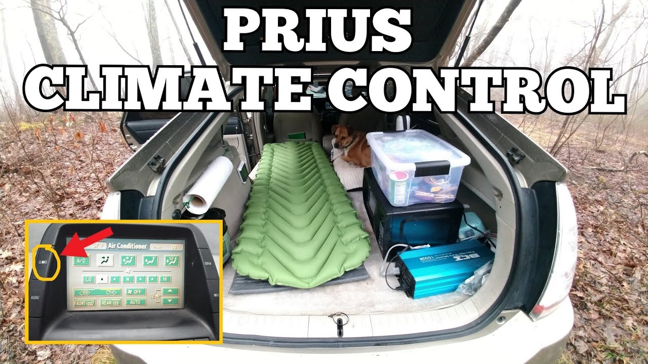 Как работает «климат-контроль» Toyota Prius (и других гибридных автомобилей) для кемпинга и сна!