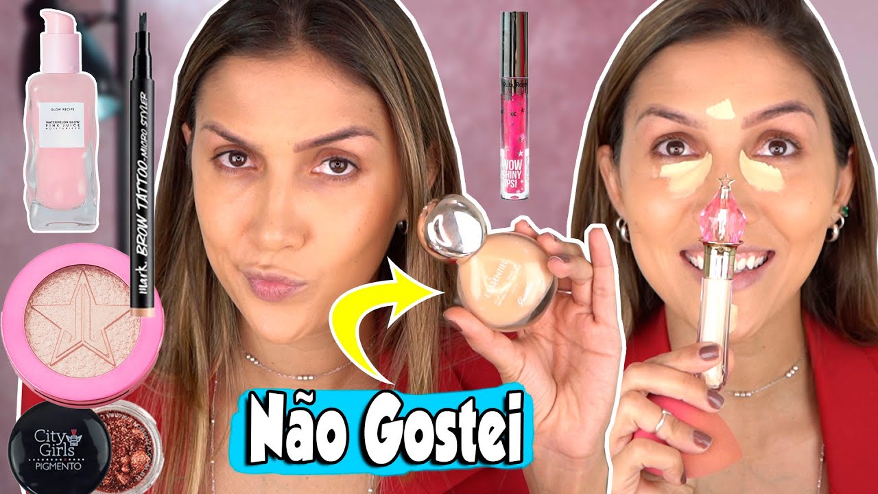TESTANDO MAKES | BASE ESTRANHA, CORRETIVO ALTÍSSIMA COBERTURA, ILUMINADOR DOS SONHOS