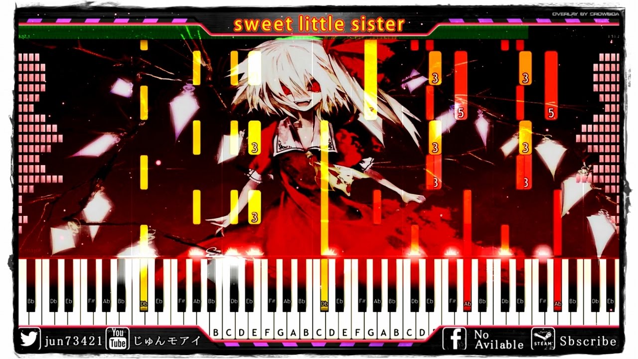 【東方ピアノ】 sweet little sister @大雑把に採譜してみた