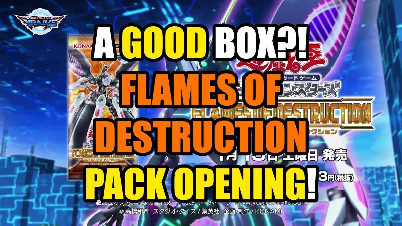 A GOOD BOX?! Yu-Gi-Oh! Flames of Destruction PACK OPENING! [This is not a pack opening channel ok?]